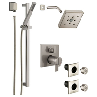  Ara Shower Tower Custom Shower System - Brilliance Stainless