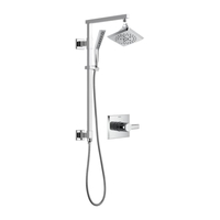  Pivotal Shower Tower Custom Shower System - Chrome