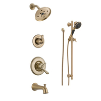  Linden Shower Tower Custom Shower System - Champagne Bronze