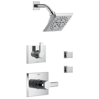  Pivotal Shower Tower Custom Shower System - Chrome