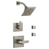  Pivotal Shower Tower Custom Shower System - Brilliance Stainless