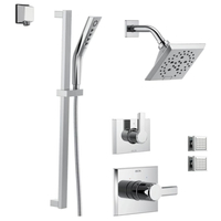  Pivotal Shower Tower Custom Shower System - Chrome