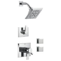  Pivotal Shower Tower Custom Shower System - Chrome