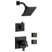  Pivotal Shower Tower Custom Shower System - Matte Black