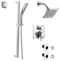  Pivotal Shower Tower Custom Shower System - Chrome