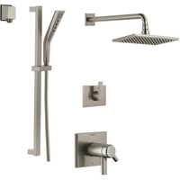  Pivotal Shower Tower Custom Shower System - Brilliance Stainless