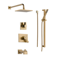  Vero Shower Tower Custom Shower System - Champagne Bronze