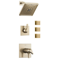  Zura Shower Tower Custom Shower System - Champagne Bronze