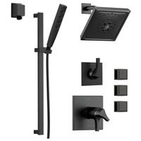  Zura Shower Tower Custom Shower System - Matte Black