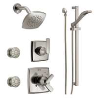  Ashlyn Shower Tower Custom Shower System - Brilliance Stainless
