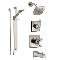  Ashlyn Shower Tower Custom Shower System - Brilliance Stainless