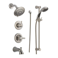  Lahara Shower Tower Custom Shower System - Brilliance Stainless
