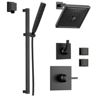  Zura Shower Tower Custom Shower System - Matte Black