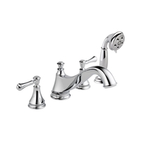  Cassidy Deck Mount With Handshower Tub Faucet - Chrome