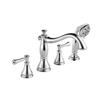  Cassidy Deck Mount With Handshower Tub Faucet - Chrome