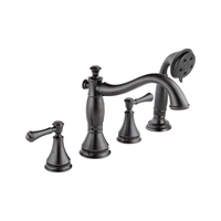  Cassidy Deck Mount With Handshower Tub Faucet - Venetian Bronze