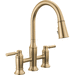 Delta Faucet D2384LCZPRDST Lumicoat Champagne Bronze Pull-Out Spray Kitchen Faucet