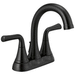 Delta Faucet D2533LFBLMPU Matte Black 4'' Centerset Bathroom Sink Faucet