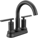 Delta Faucet D25442BLTPDST Matte Black 4'' Centerset Bathroom Sink Faucet