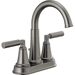 Delta Faucet D2548LFKSMPU Black Stainless 4'' Centerset Bathroom Sink Faucet