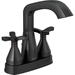 Delta Faucet D257766BLMPUDST Matte Black 4'' Centerset Bathroom Sink Faucet