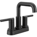 Delta Faucet D25849LFBL Matte Black 4'' Centerset Bathroom Sink Faucet