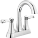 Delta Faucet D25897LF Chrome 4'' Centerset Bathroom Sink Faucet