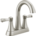 Delta Faucet D25897LFSP SpotShield Stainless 4'' Centerset Bathroom Sink Faucet