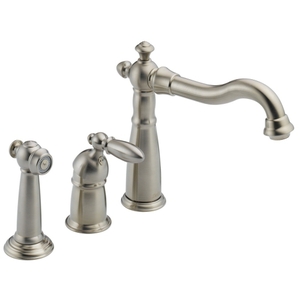 D155SSDST Victorian Single Handle Kitchen Faucet - Brilliance Stainless