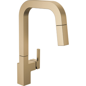 D19825LFCZ Junction Pull-Out Spray Kitchen Faucet - Champagne Bronze