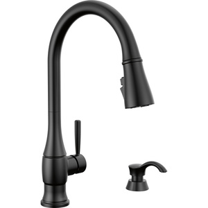 D19831ZBLSDDST Hazelwood Pull-Out Spray Kitchen Faucet - Matte Black