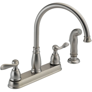 D21996LFSS Windemere Two-Handle Kitchen Faucet - Brilliance Stainless