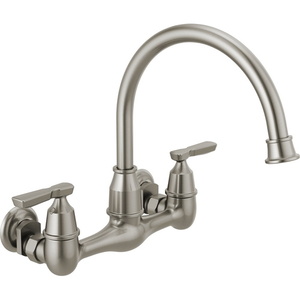 D22722LFSS Corin Wall Mount Kitchen Faucet - Stainless