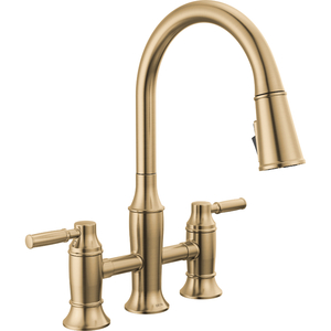 D2384LCZPRDST Renaldi Pull-Out Spray Kitchen Faucet - Lumicoat Champagne Bronze