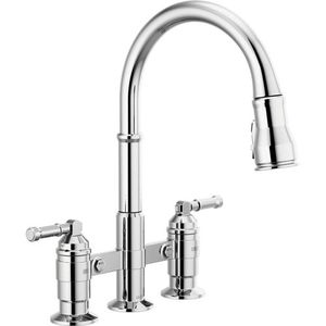 D2390LDST Broderick Two-Handle Kitchen Faucet - Chrome