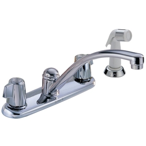 D2400LF Classic Two-Handle Kitchen Faucet - Chrome