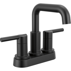 D25849LFBL Nicoli 4'' Centerset Bathroom Faucet - Matte Black