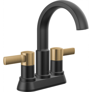 D25855LFGZ Albion 4'' Centerset Bathroom Faucet - Matte Black / Champagne Bronze D25855LFGZ Albion 4'' Centerset Bathroom Faucet - Matte Black / Champagne Bronze