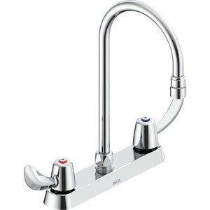 D26C3942R5 Commercial Two-Handle Kitchen Faucet - Chrome