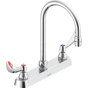 D26C3944TI Commercial Two-Handle Kitchen Faucet - Chrome