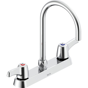 D26C3973 Teck Commercial Wallmount Kitchen Faucet - Chrome