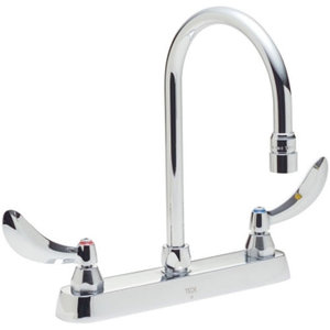 D26T3934 Teck 8" Widespread Commercial Bathroom Sink Faucet - Chrome