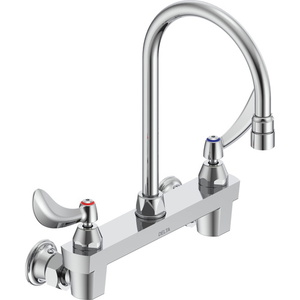 D28C4924 Teck Commercial Wallmount Kitchen Faucet - Chrome