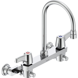 D28C6933AC Teck Commercial Wallmount Kitchen Faucet - Chrome