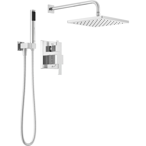 D342701 Monitor 14 Two Handle Shower Faucet - Chrome