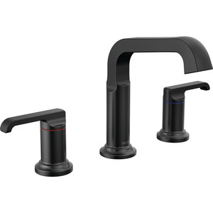 D35589BLDST Tetra 8'' Widespread Bathroom Faucet - Matte Black