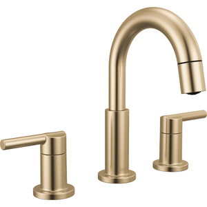 D35749LFCZPD Nicoli Pull-Out Spray Bathroom Faucet - Champagne Bronze