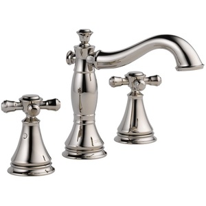 D3597LFPNMPULHP/DH295PN Cassidy 8'' Widespread Bathroom Faucet - Brilliance Polished Nickel D3597LFPNMPULHP/DH295PN Cassidy 8'' Widespread Bathroom Faucet - Brilliance Polished Nickel