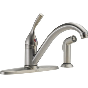 D400SSDST Classic Single Handle Kitchen Faucet - Brilliance Stainless