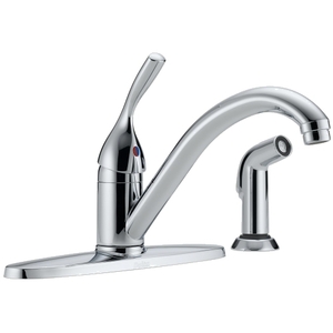 D400DST Classic Single Handle Kitchen Faucet - Chrome